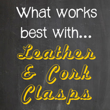 What fits on leather clasps