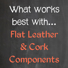 What fits on flat leather components